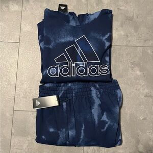 Boys Adidas Fluidity fleece sweatsuit